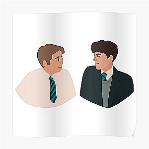 Heartstopper Nick Nelson and Charlie Spring in class design Poster RB2707