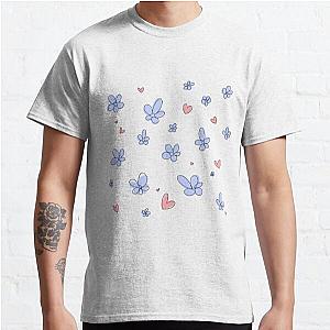 Heartstopper flowers and hearts mix (blue) Classic T-Shirt RB2707
